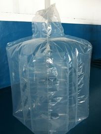 Large 4mil 6mil thickness PE square baffle liners attached to big bags