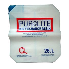 Side-gusset Block bottom PE valve bags for packing pulverous , Up to 110LBS Capacity