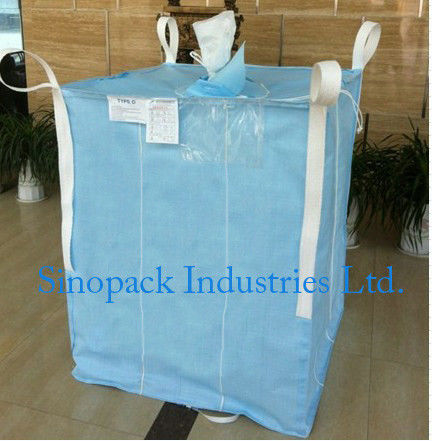 1000kg Anti static Industrial Bulk Bags CROHMIQ blue / white for storage chemical powder