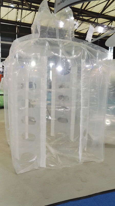 Cement Shipping Transportation Transparent PE Liner Bag With Baffled Construction