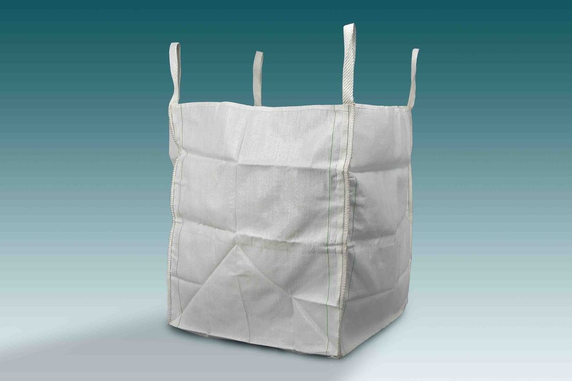 Open Top Flat Bottom Ton PP Woven Bulk Bag For Builder Construction