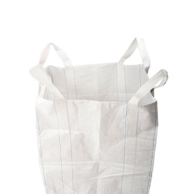 UN Big Bag FIBC Bulk Bag with Duffle Top Filling Spout Double Chain Stitching and White Color for Secure Bulk Transport